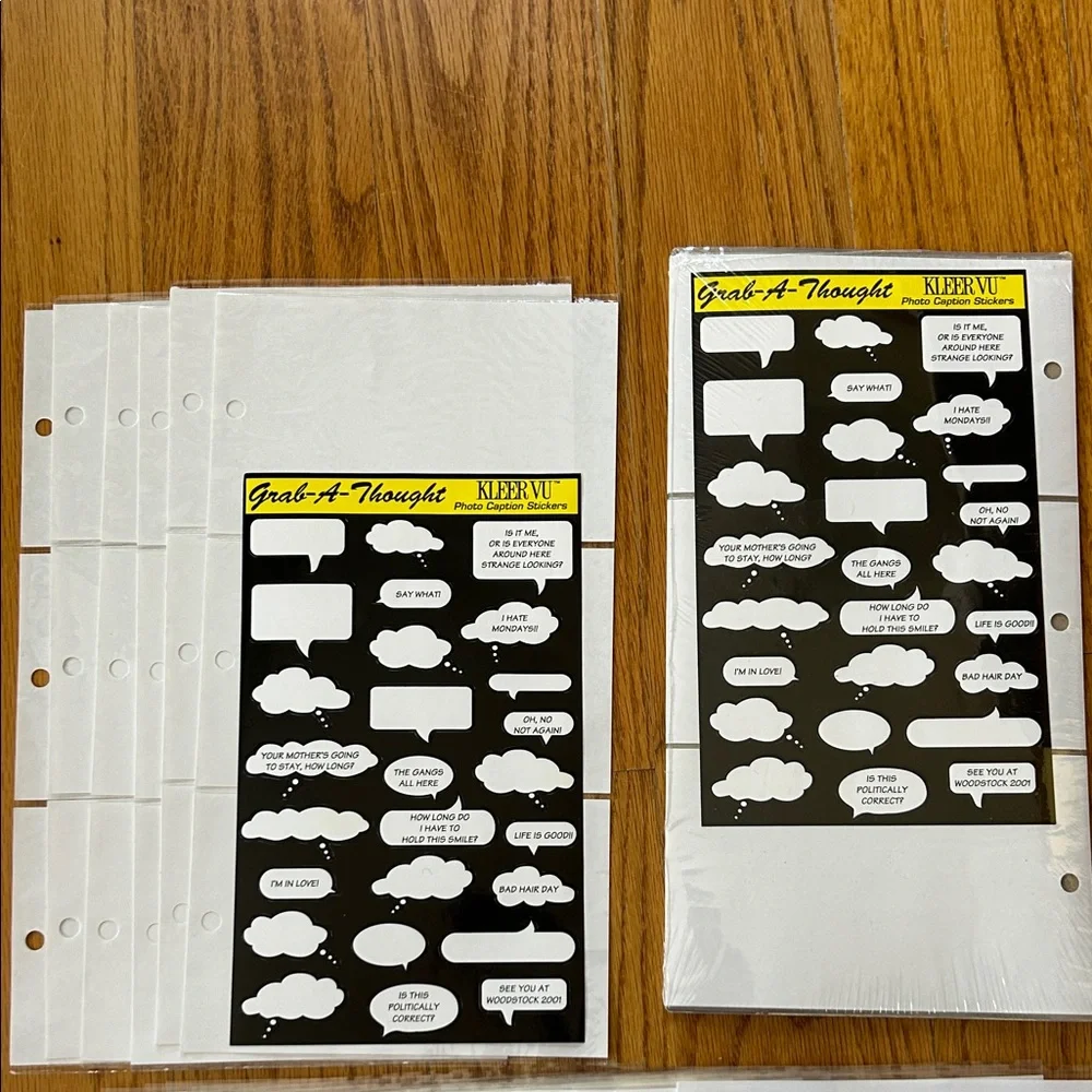 White 4x6 Photo Album Refill Pockets;Total-33 pages-(17 hold 2 photos;16 hold 3)